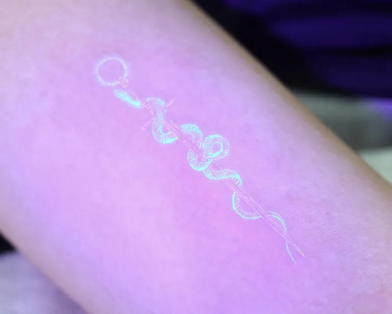 Mystical Snake Wand UV Tattoo