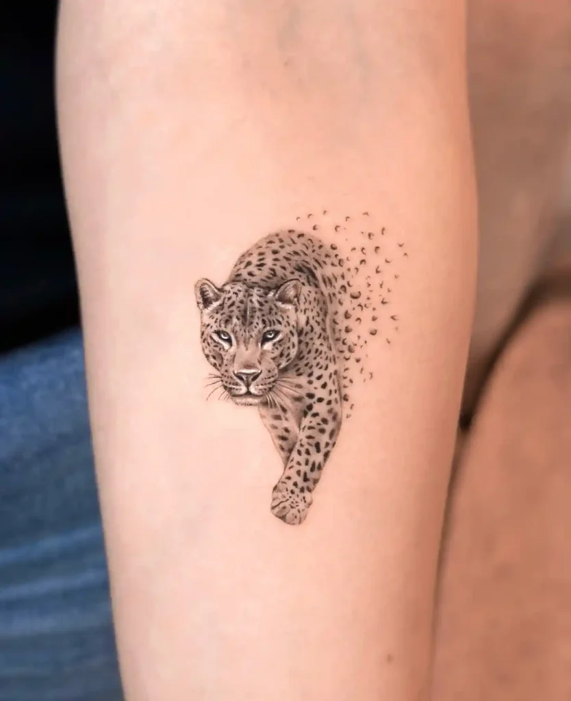 Realistic Jaguar with Dispersion Effect on Forearm