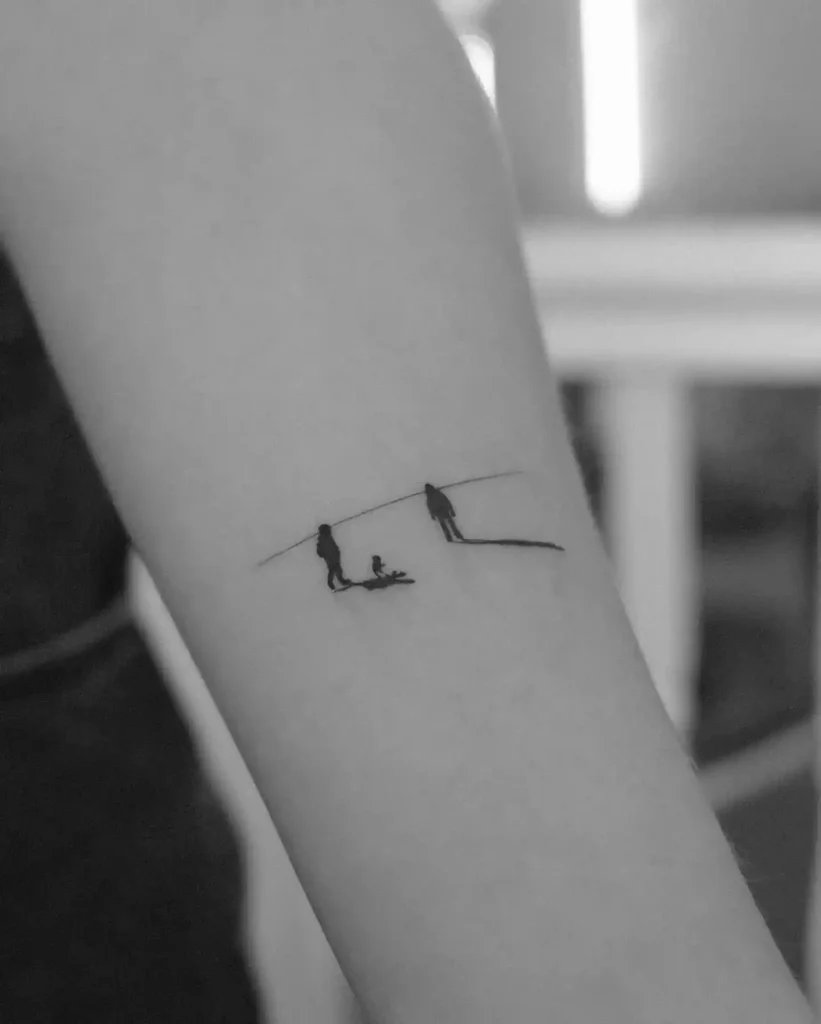 Silhouette Family on Forearm