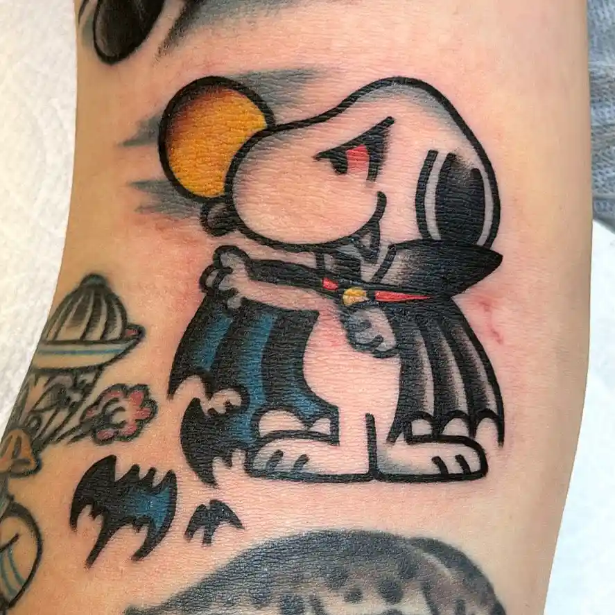 Vampire Snoopy on Forearm