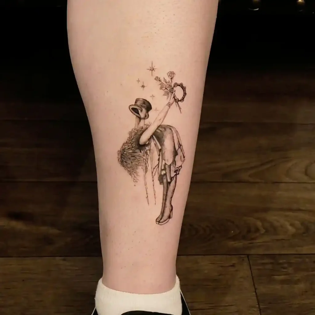 Vintage Performer Figure on Shin