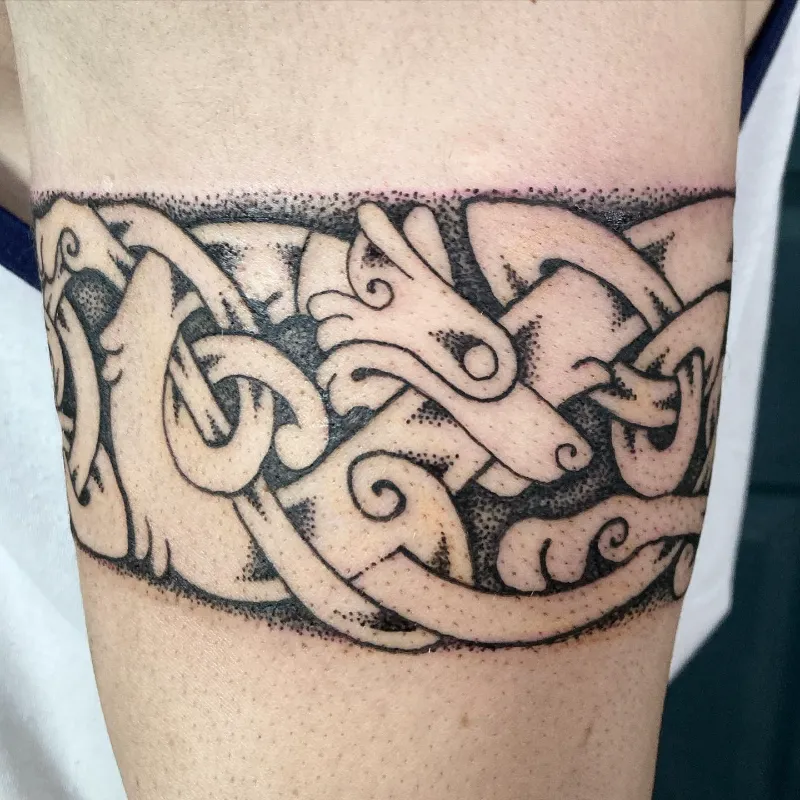 Celtic Knotwork Band Tattoo