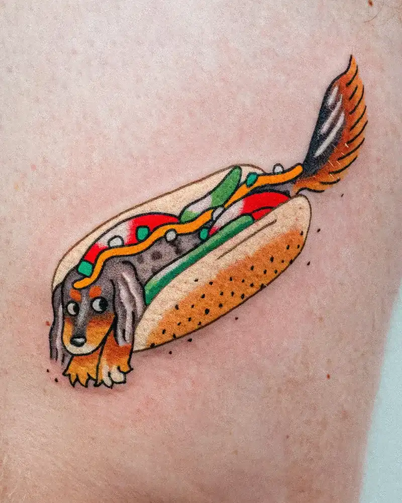 Chicago Hot Dog Tattoo