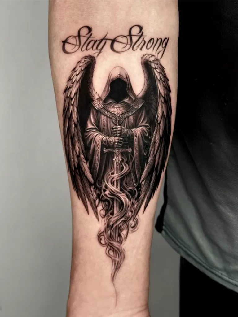 Fallen Guardian Devil Angel Tattoo
