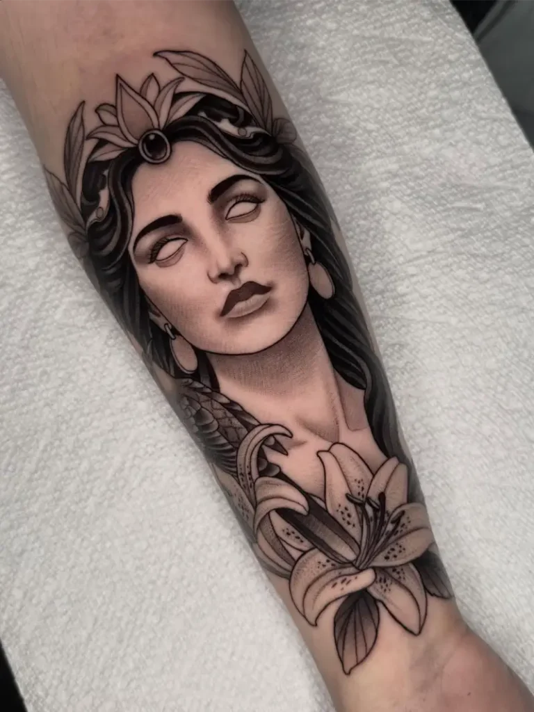 Greek Goddess Hera Tattoo