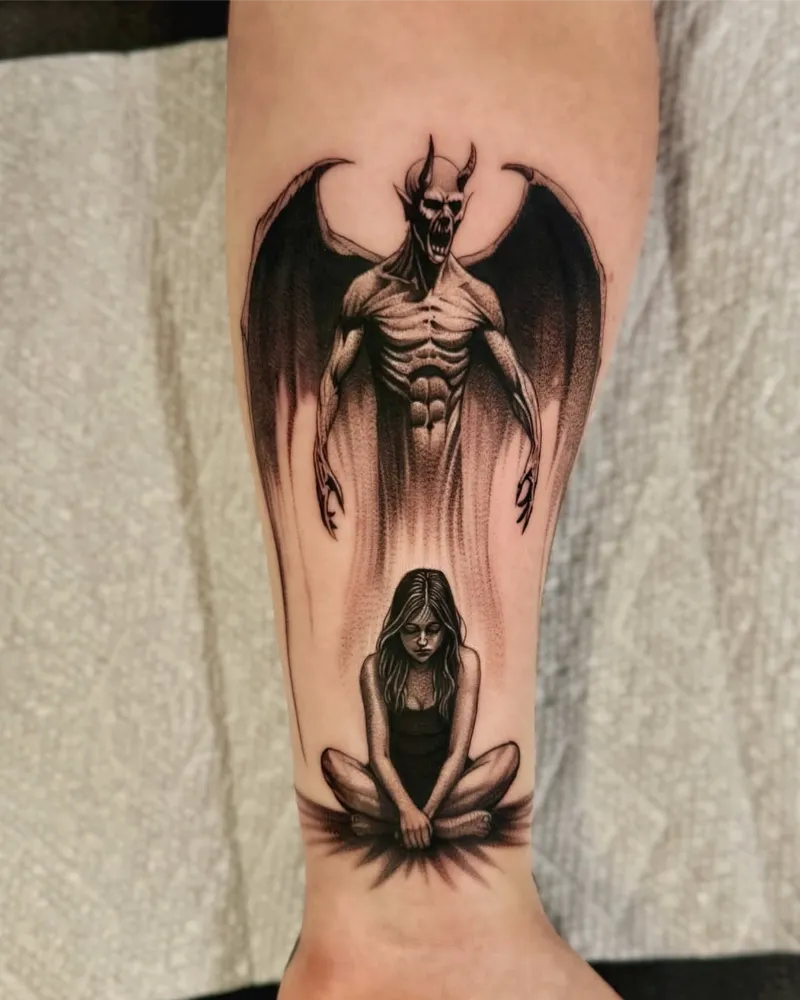 Guardian Demon Devil Tattoo