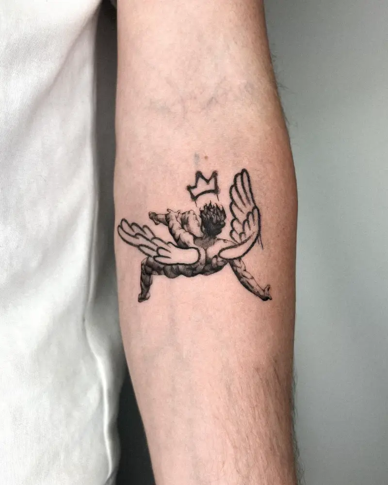 Illustrative Icarus Crown Tattoo