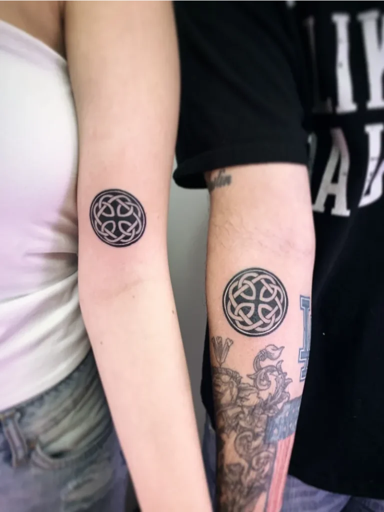 Matching Celtic Knot Tattoos