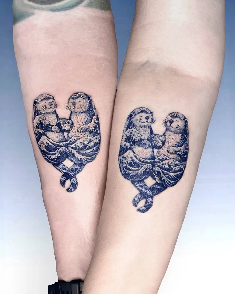 Matching Otter Tattoo