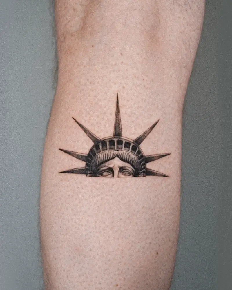 Minimalist Statue of Liberty Tattoo