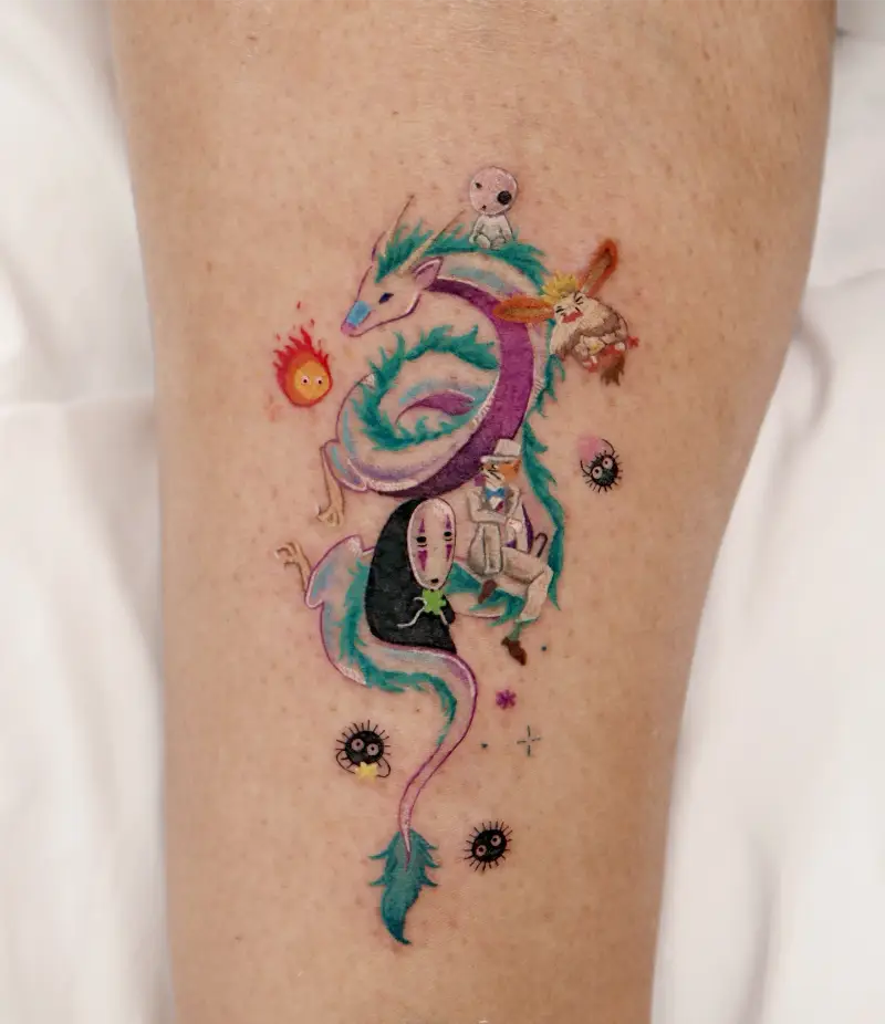 Spirited Away Dragon Tattoo