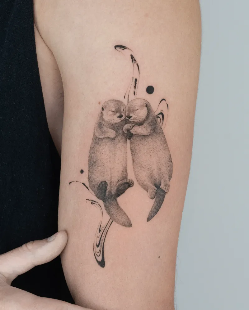 Tender Companion Otter Tattoo