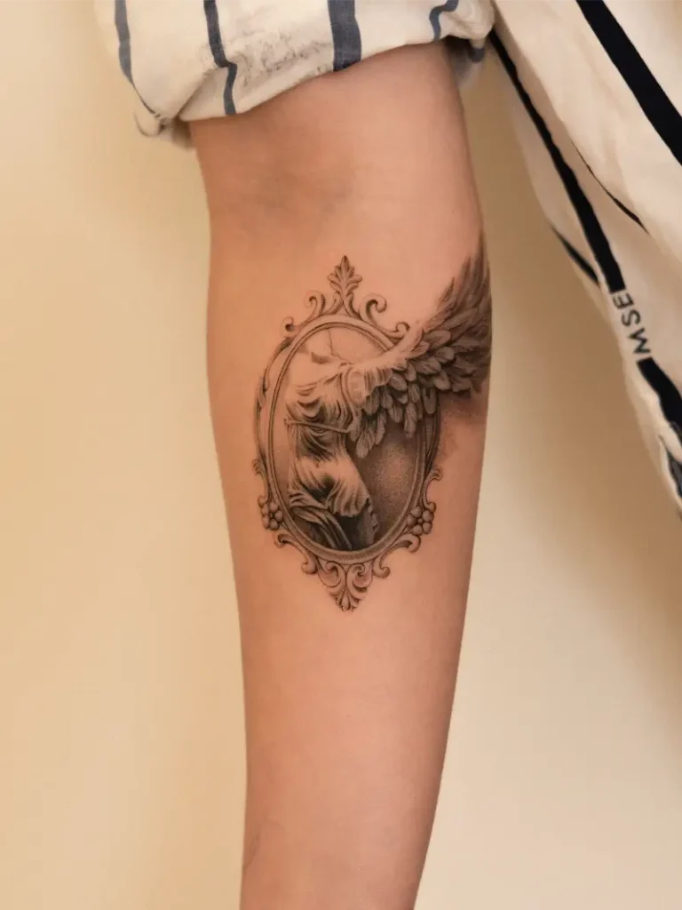 Winged Victory Mirror Tattoo