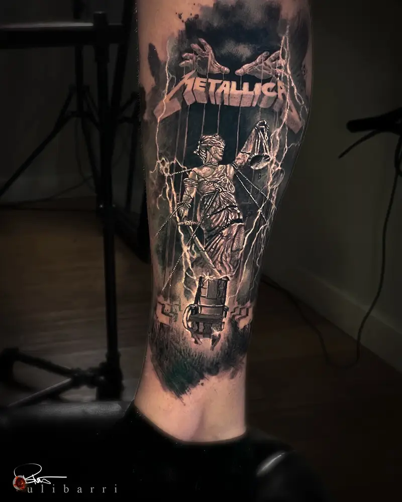 And Justice for All Album Cover Tattoo