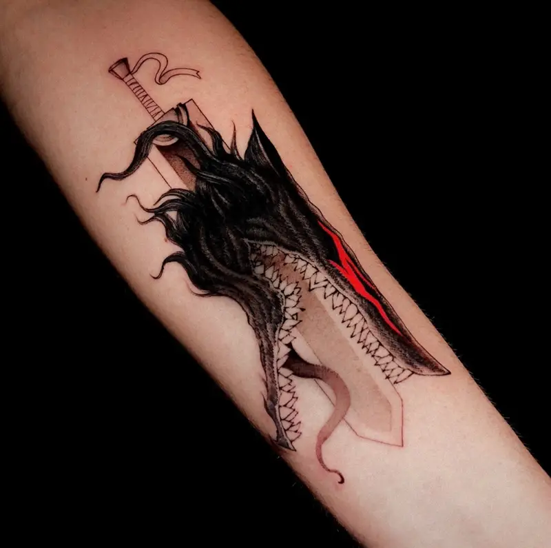 Beast of Darkness Berserk Tattoo