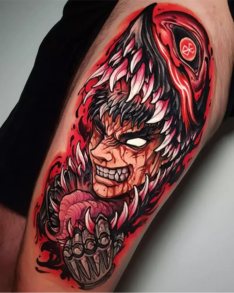 Berserker Armor Guts Sleeve Tattoo