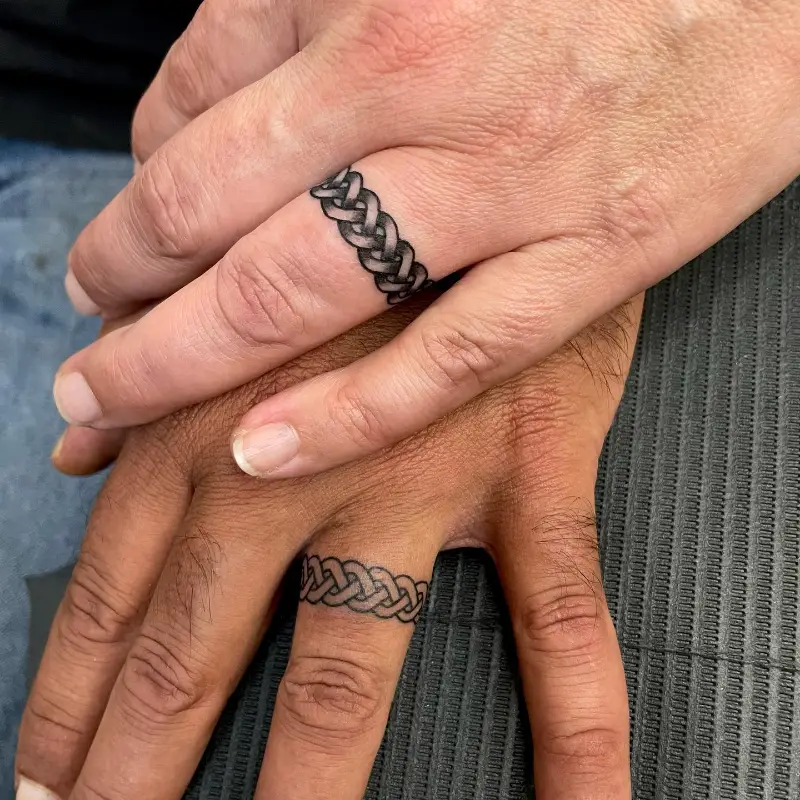 Celtic Knot Wedding Ring Tattoo