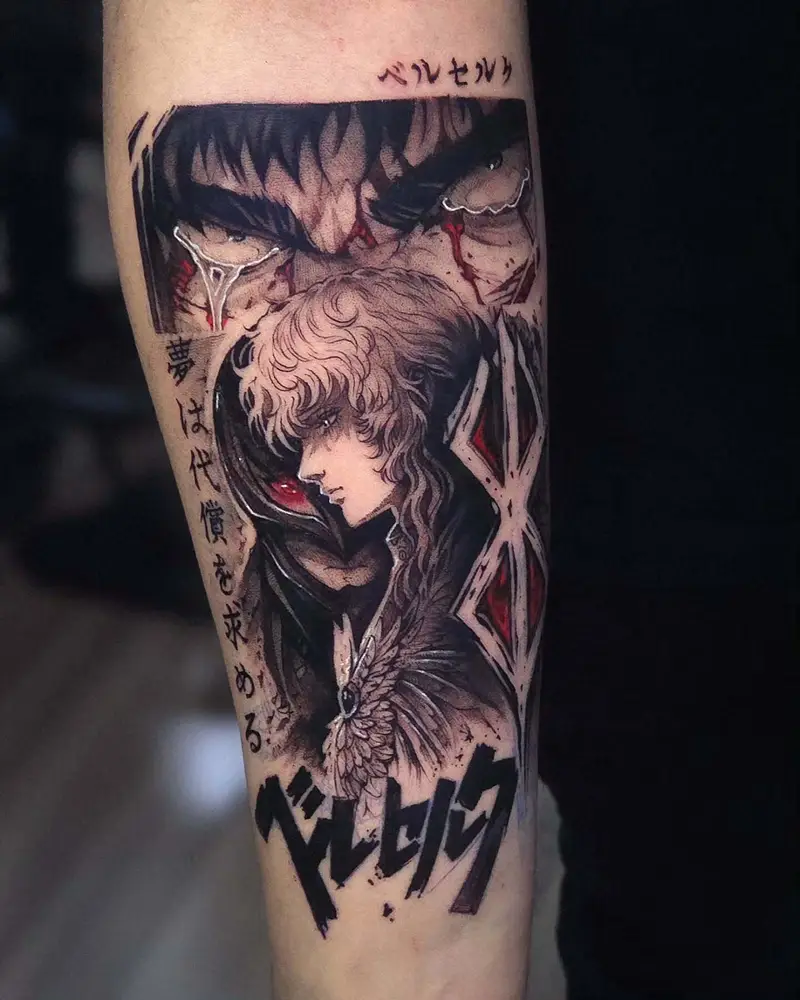 Cinematic Griffith and Guts Berserk Tattoo