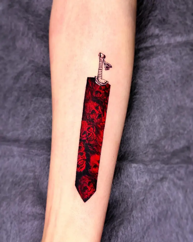 Crimson Dragonslayer Berserk Tattoo