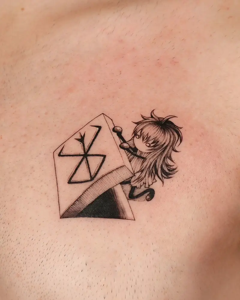 Cute Chibi Schierke Berserk Tattoo