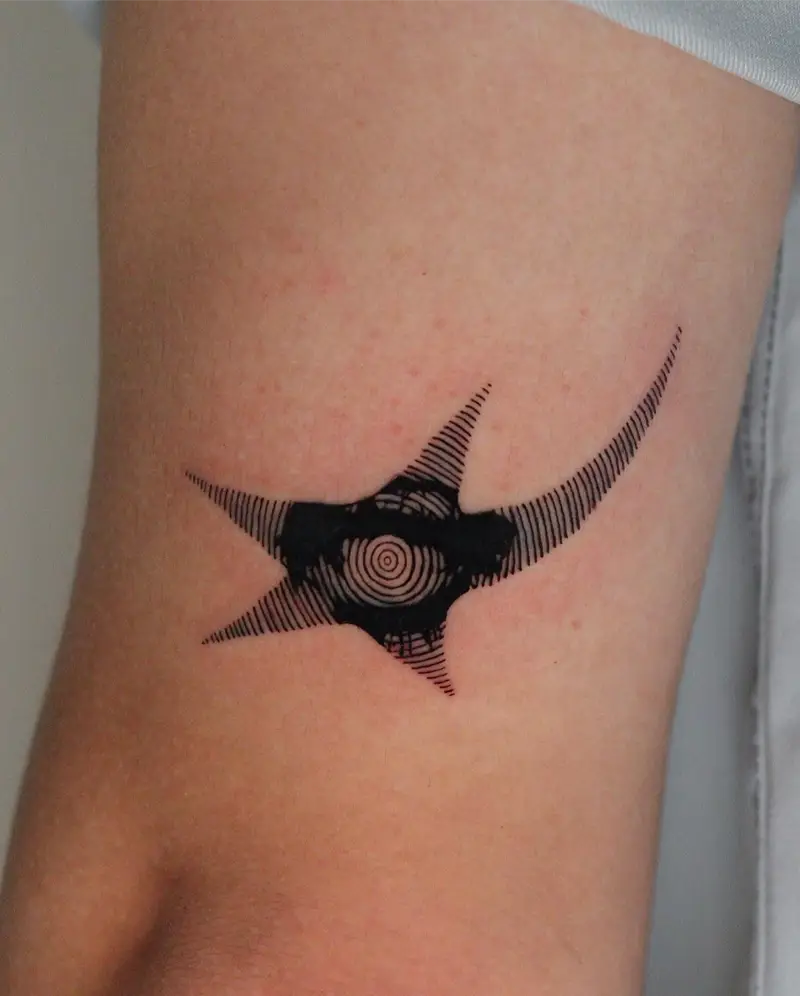 Geometric Abstract Circle Tattoo