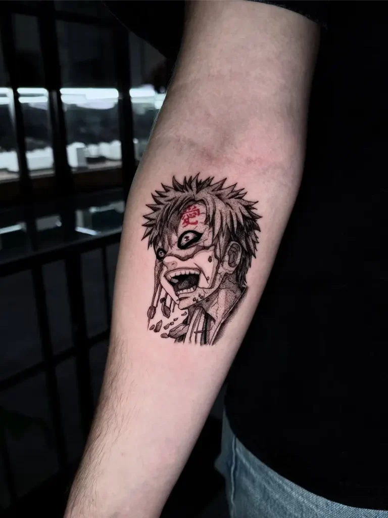 Horror Manga Gaara Transformation Tattoo