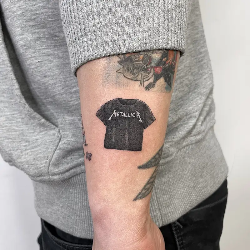 Metallica Band t-Shirt Tattoo