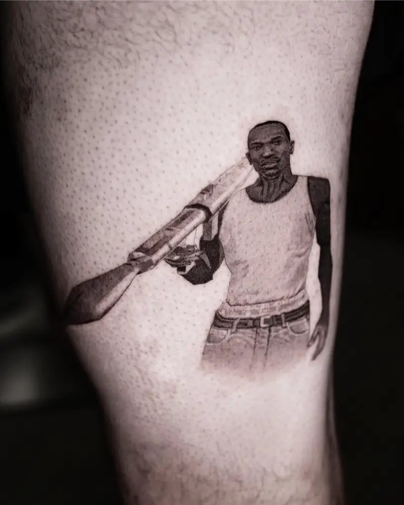 Micro Realism CJ Rocket Launcher Tattoo