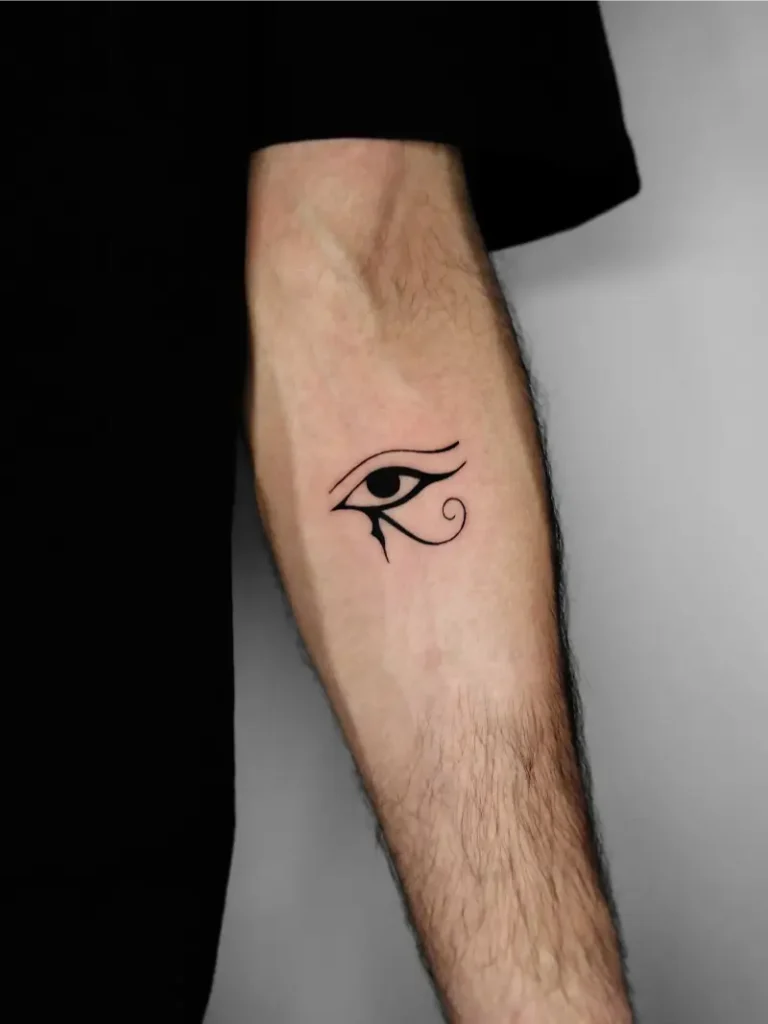 Minimalist Eye of Horus Tattoo