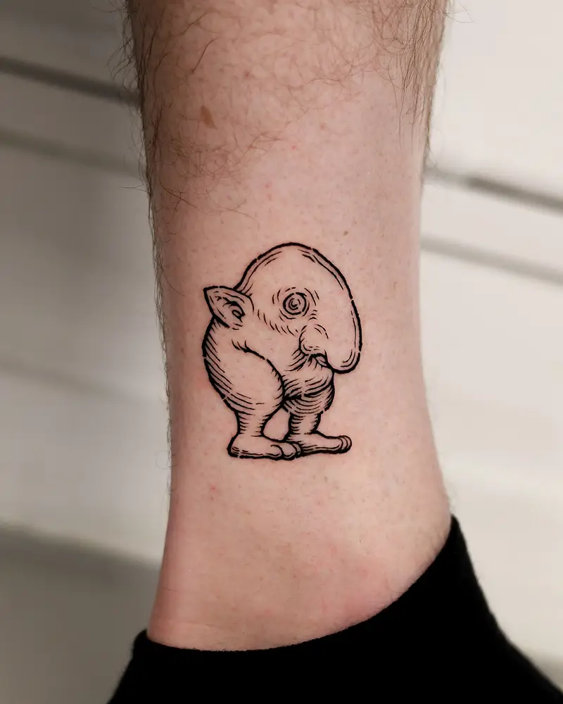Minimalist Puck Berserk Tattoo