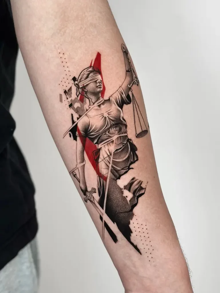 Modern Abstract And Justice for All Metallica Tattoo