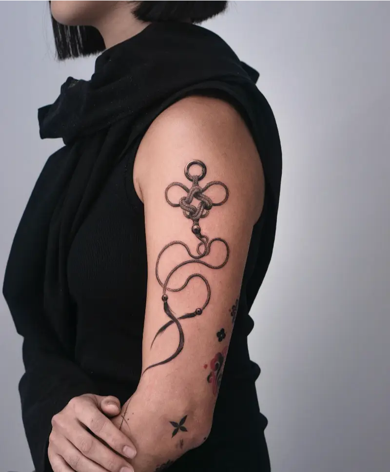 Ornamental Celtic Rope Knot Tattoo