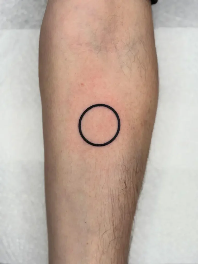 Perfect Bold Black Circle Tattoo