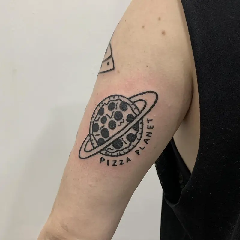 Playful Pizza Planet Tattoo