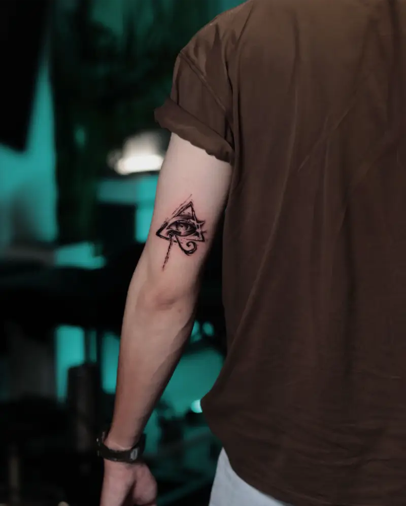Sketch Style Eye of Horus Tattoo