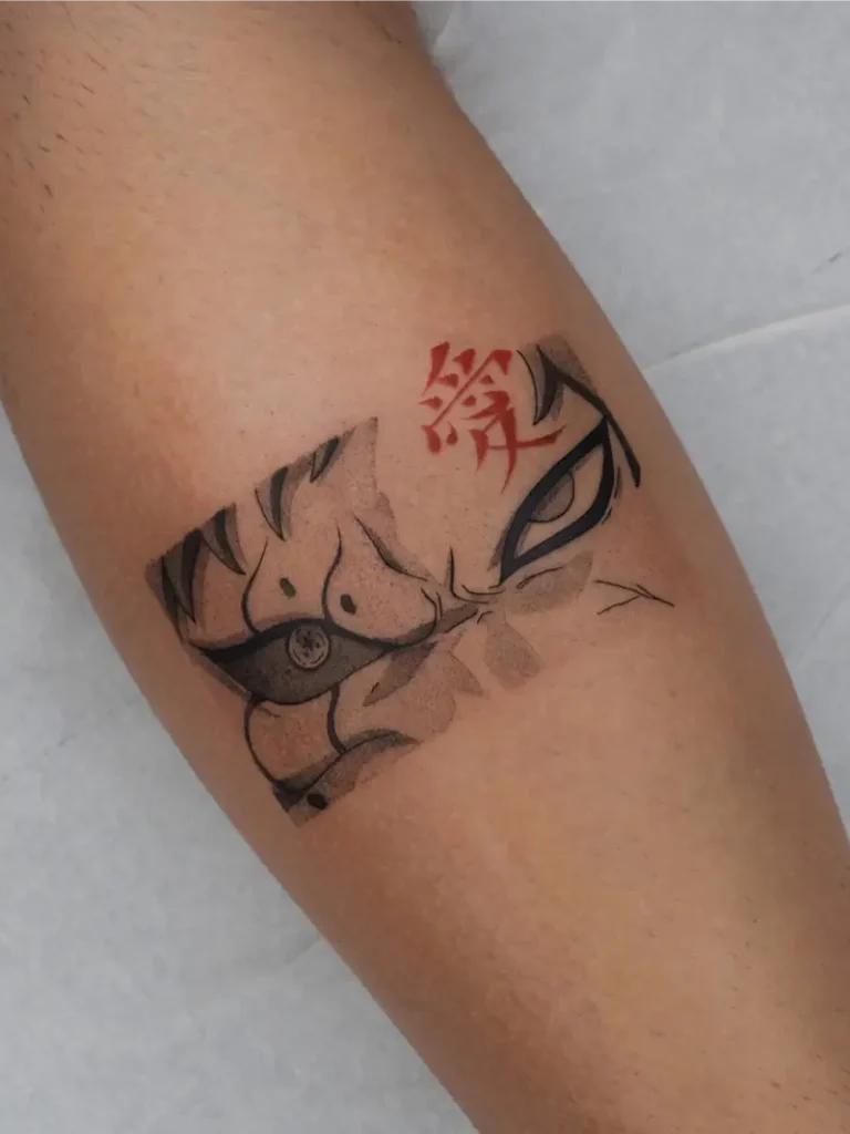Split Face Gaara Tattoo
