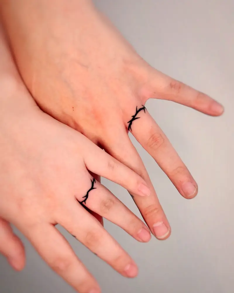 Thorn Band Wedding Ring Tattoo