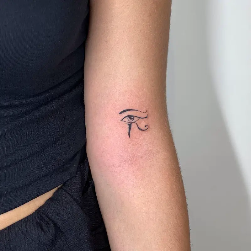 Tiny Classic Eye of Horus Tattoo