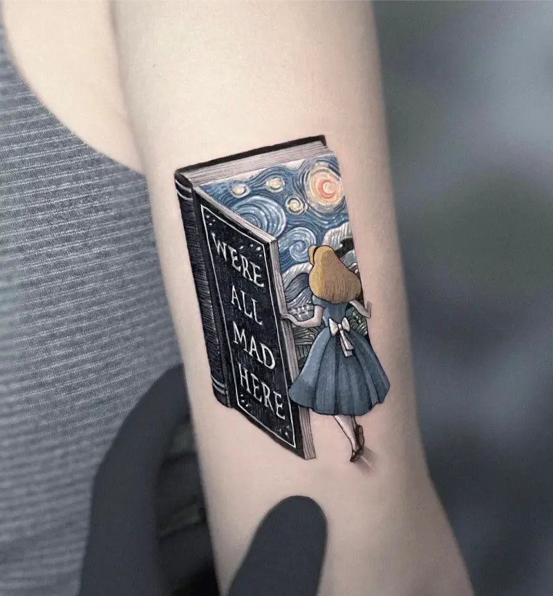 Whimsical Storybook The Starry Night Tattoo